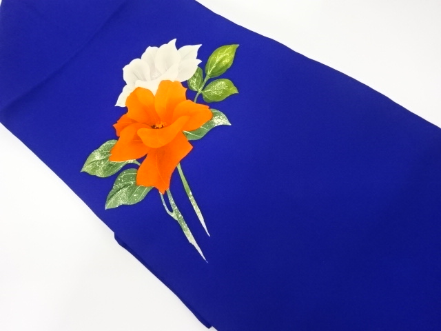 JAPANESE KIMONO / VINTAGE NAGOYA OBI / SHIOZE / FLOWERS
